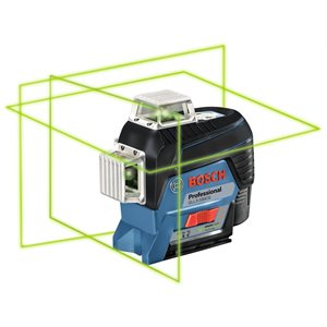 360° Connected Green-Beam Three-Plane Leveling and Alignment-Line Laser