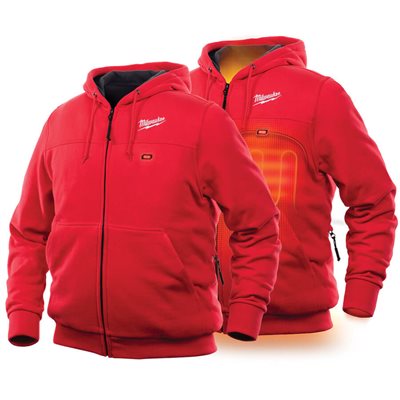 302R-20L - Heated Hoodie Only L (RED) - MILWAUKEE 