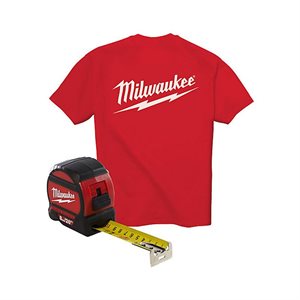 48-22-7526T 8m / 26' Wide Blade Tape with T-Shirt MILWAUKEE
