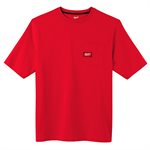 T-shirt à poche - Manches courtes Rouge 3X